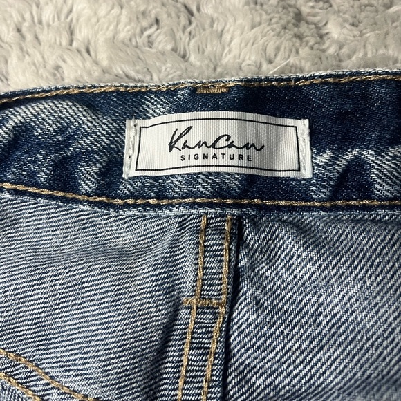 Kancan Signature High Waisted Straight Jeans Destroyed Size 32 - Picture 8 of 14